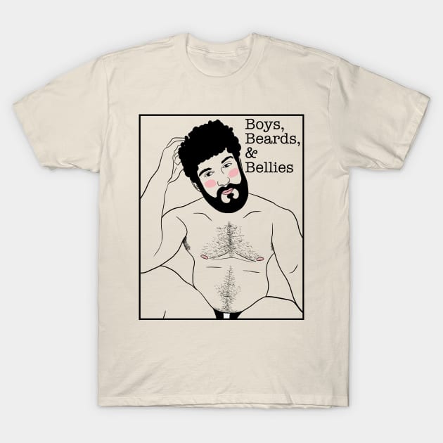 Boys, Beards, Bellies T-Shirt by JasonLloyd